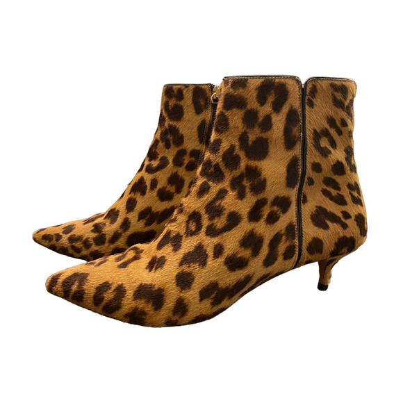 AQUAZZURA Women’s Quant haircalf ankle booties boots Zip / Italy / Sz 36.5 Sz 6 - Picture 2 of 9